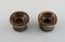 Glazed Ceramic Candleholders by Edith Sonne for Saxbo, Set of 2, Image 2