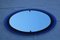 Ovaler kobaltblauer Spiegel von Luigi Fontana für Fontana Arte, 1940er 3
