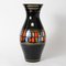 Mid-Century German Black Glass Vase from VEB Kunst-Glas Wasungen, 1950s 1