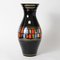 Vase Mid-Century Noir en Verre de VEB Kunst-Glas Wasungen, Allemagne, 1950s 1