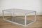 French Aluminum and Smoked Glass Coffee Table, 1980s 10