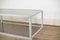 French Aluminum and Smoked Glass Coffee Table, 1980s 11