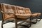 Italian Bamboo, Rattan, and Leather 3-Seater Sofa, 1960s 6