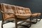 Italian Bamboo, Rattan, and Leather 3-Seater Sofa, 1960s, Image 6