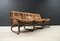 Italienisches 3-Sitzer Sofa aus Bambus, Rattan & Leder, 1960er 1