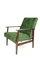 Vintage Green Velvet Lounge Chair, 1970s, Immagine 3