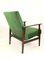 Vintage Green Velvet Lounge Chair, 1970s, Imagen 8
