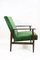 Vintage Green Velvet Lounge Chair, 1970s, Imagen 7