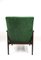 Vintage Green Velvet Lounge Chair, 1970s, Imagen 9