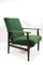 Vintage Green Velvet Lounge Chair, 1970s, Immagine 1