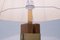 Lampada da tavolo vintage in legno e ottone, anni '60, Immagine 12