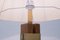 Vintage Wood and Brass Table Lamp, 1960s 12