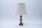 Vintage Tischlampe aus Holz & Messing, 1960er 1