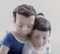 Siblings with Turtle Porcelain Figurine from Lyngby Porcelæn, Denmark, 1940s 5
