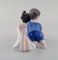 Siblings with Turtle Porcelain Figurine from Lyngby Porcelæn, Denmark, 1940s, Image 4