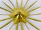 Lampadario Sputnik Mid-Century in ottone dorato, anni '50, Immagine 3