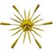 Mid-Century Golden Brass 6-Arm Sputnik Chandelier, 1950s, Image 1