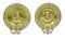 19th Century French Brass Memorial Sconces, Set of 2, Image 5