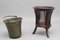 Antique Mahogany and Brass Planters, Set of 2, Image 1