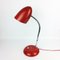 Bauhaus Red Metal Table Lamp, 1950s, Image 1