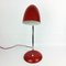 Lampada da tavolo Bauhaus in metallo rosso, anni '50, Immagine 7