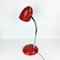 Lampe de Bureau Bauhaus en Métal Rouge, 1950s 2