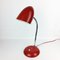 Bauhaus Red Metal Table Lamp, 1950s 8