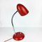 Lampada da tavolo Bauhaus in metallo rosso, anni '50, Immagine 4