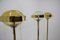 Preciosa Gold Floor Lamps, Czechoslovakia, 1970s, Set of 3 7