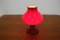 Red Glass Table Lamp by Stefan Tabery, 1960s 4