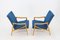 Blue Armchairs, 1960s, Set of 2 2