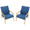 Blue Armchairs, 1960s, Set of 2 1