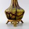 Große Jugendstil Vasen aus Glas mit Bronze Details, 1900er, 2er Set 4