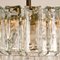 Glass and Brass Chandelier by J.T. Kalmar, 1960s 2