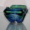 Cuenco de cristal de Murano verde y azul, Imagen 6