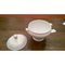 Sopera redonda de cerámica blanca, década de 1800, Imagen 4