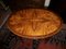 Antique English Oval Inlaid Coffee Table, Image 2