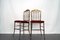 Rote Vintage Samt Messing Stühle von Chiavari, 1950er, 2er Set 3
