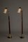 Teak and Brass Floor Lamps by Hans Bergström for Ateljé Lyktan, 1950s, Set of 2 4
