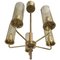 Fully Restored Mid-Century Swedish Brass Chandelier by Hans-Agne Jakobsson for AB Markaryd, 1970s, Image 1