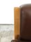 Fully Restored Danish Oak and Brown Leather 3-Seater Sofa by Hans J. Wegner for Getama, 1960s 5