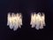 Vintage Italian Murano Glass Sconces with 20 Rondini Glasses, 1970s, Set of 2 5