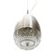 Italian Brushed Metal and Glass Pendant Lamp, 1960s, Image 2