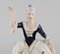 Pareja Rococó de porcelana pintada a mano de Royal Dux, años 40. Juego de 2, Imagen 3