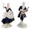 Couple Rococo en Porcelaine Peinte à la Main de Royal Dux, 1940s, Set de 2 1