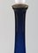 Table Lamp in Royal Blue Art Glass with Brass Mounting from Holmegaard, 1960s 3