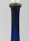 Table Lamp in Royal Blue Art Glass with Brass Mounting from Holmegaard, 1960s, Image 3