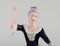 Mujer bailando en porcelana de Royal Dux, años 40, Imagen 4