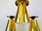 Polished Brass Pendant Lamps Attributed to Paavo Tynell, 1950s, Set of 3 3