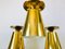 Polished Brass Pendant Lamps Attributed to Paavo Tynell, 1950s, Set of 3, Image 5